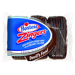 Hostess Zingers Iced Devils Food Cake 3ct 108g