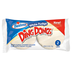 Hostess White Fudge Ding Dongs 2ct 72g
