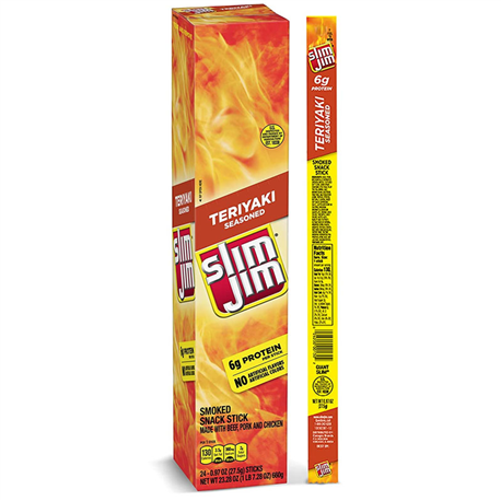 Slim Jim Teriyaki Smoked Snack Stick (27.5g)
