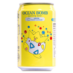 Ocean Bomb Pokemon Topegi Pear Flavour Sparkling Water (330ml)