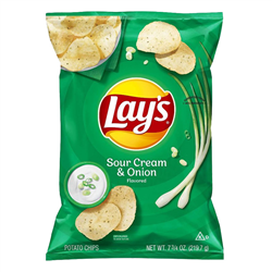 Lays Sour Cream & Onion Potato Chips (184.2g)