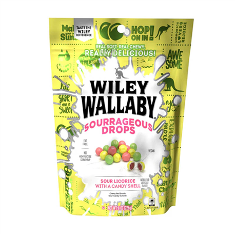 Wiley Wallaby Sourrageous Drops (170g)
