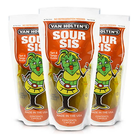Van Holtens Sour Sis Pickle-in-a-Pouch