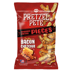 Pretzel Pete Smokey Bacon Cheddar Pretzel Pieces (160g)