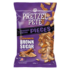 Pretzel Pete Cinnamon Brown Sugar Pretzel Pieces (160g)