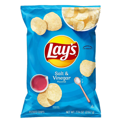 Lays Salt & Vinegar Potato Chips (184.2g)