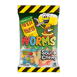 Toxic Waste Sour Worms (142g)