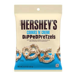 Hersheys Cookies 'n' Creme Dipped Pretzels (120g)